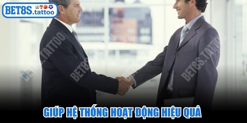 Giúp hệ thống hoạt động hiệu quả là một trong những vai trò của đối tác