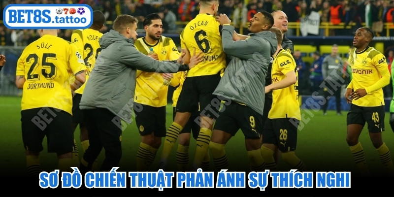 Sơ đồ chiến thuật phản ánh sự thích nghi và khả năng ứng biến